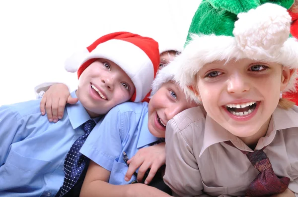 Weihnachtsglückliche Kinder — Stockfoto