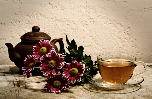 Τσάι νεκρή φύση — Φωτογραφία Αρχείου