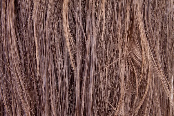 褐色的精彩头发的背景 — 图库照片