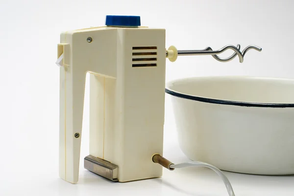 孤立的电动食品搅拌机 — 图库照片