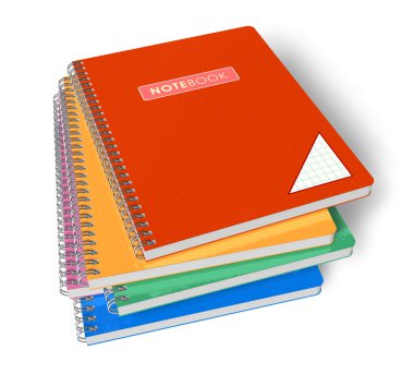 Stack of notebooks clipart