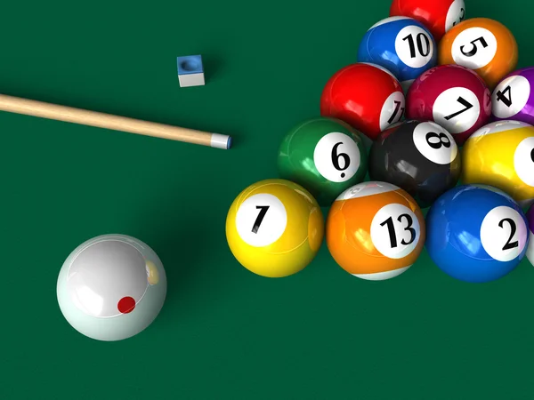 Billiard set — Stock Photo, Image