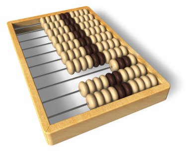 Wooden abacus clipart