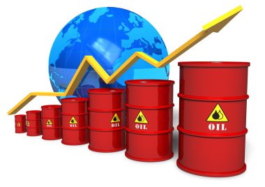 Oil trading concept clipart