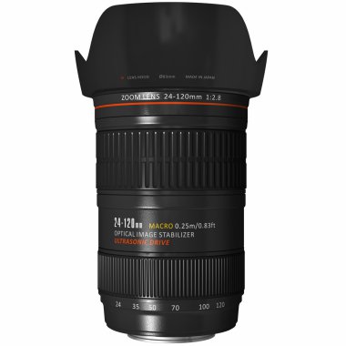 Professional zoom lens clipart