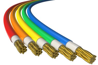 renk güç kabloları
