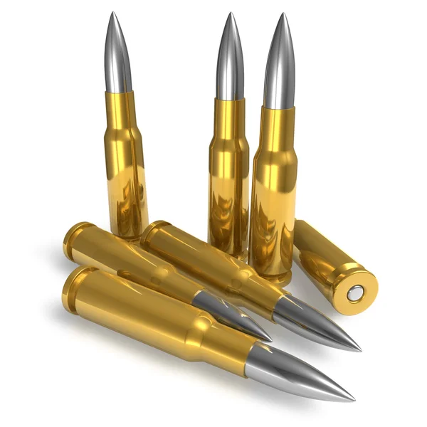 Set of bullets — Stock Photo, Image