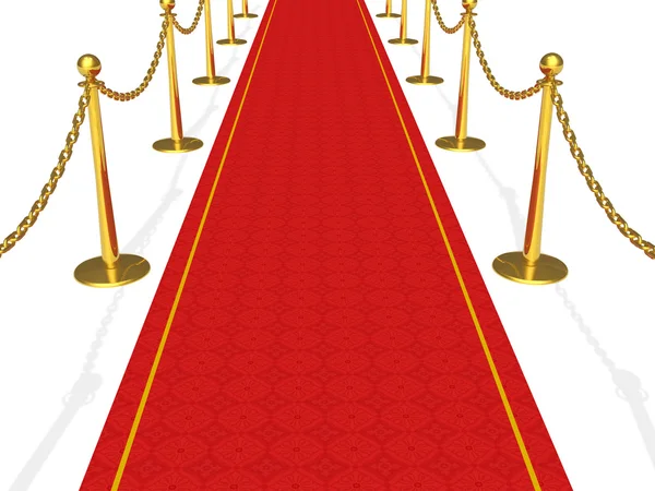 La alfombra roja — Foto de Stock