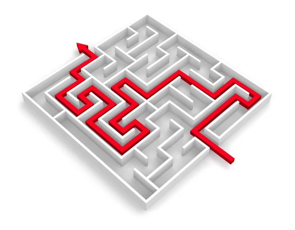 stock image Path across labyrinth