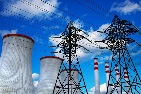 Hő- és villamosenergia fogalmát mérnöki — Stock Fotó