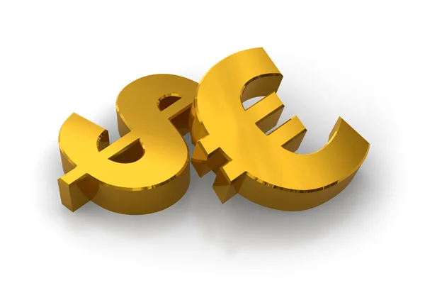 Dolar nebo euro? — Stock fotografie
