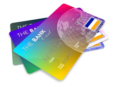 Credit cards clipart