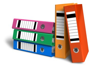 Color folders clipart