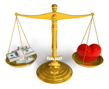 Love cannot be bought clipart
