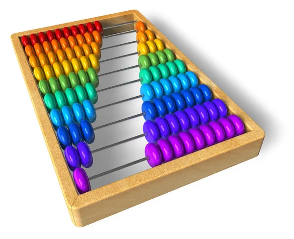 Regenboog abacus — Stockfoto
