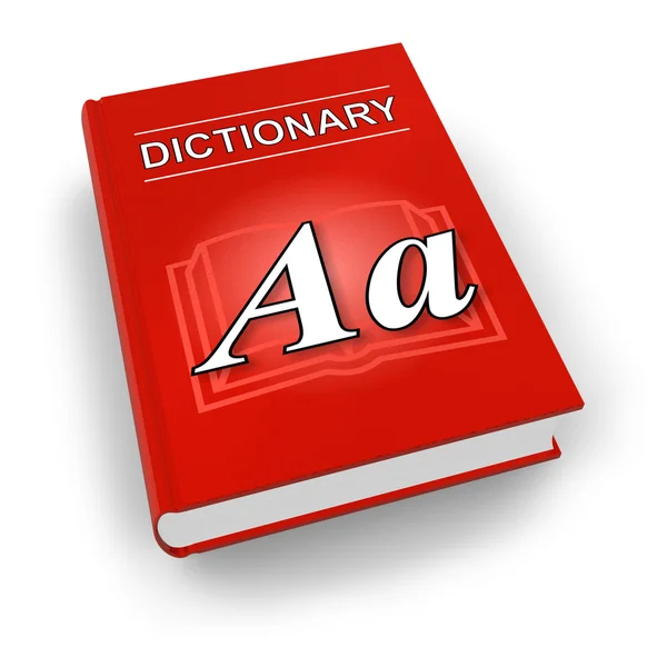 Röd ordbok — Stockfoto
