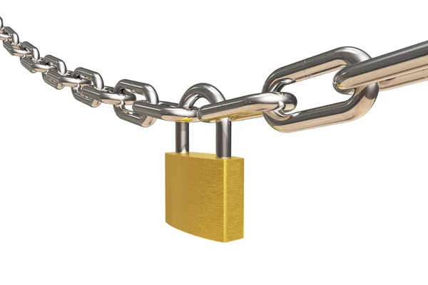 Chain and padlock — Stock Photo, Image