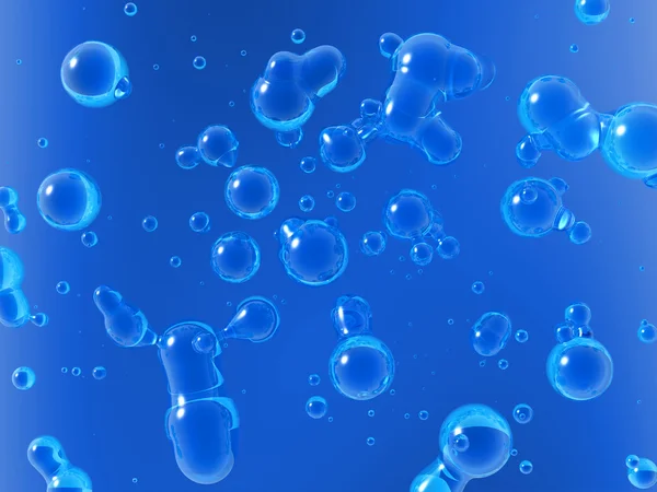 水中的气泡 — 图库照片