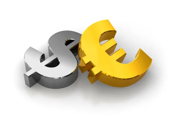 Δολάριο ή ευρώ? — Φωτογραφία Αρχείου