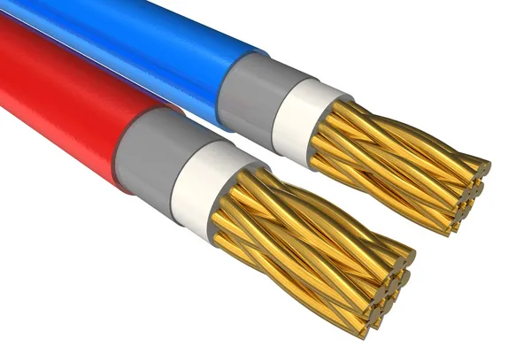 Cable de alimentación de alta tensión — Foto de Stock