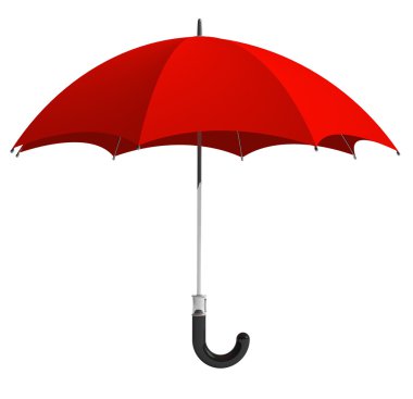 Red umbrella clipart