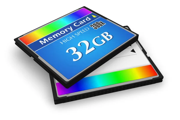 A CompactFlash memóriakártyák — Stock Fotó