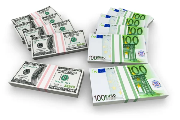 Dólares o euros ? — Foto de Stock