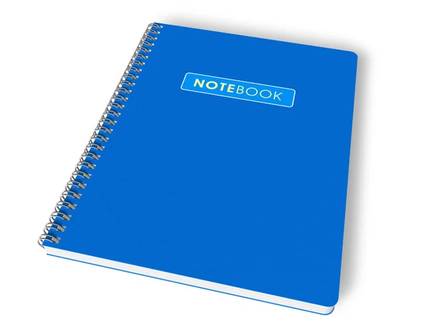 Синий ноутбук — стоковое фото