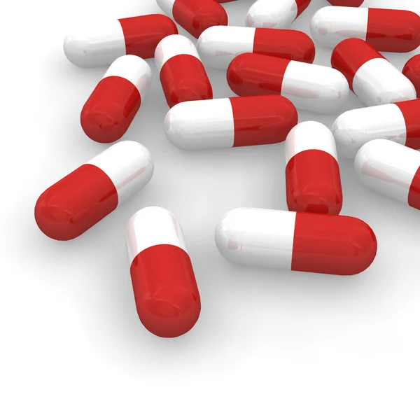 Red pills — Stock Photo, Image