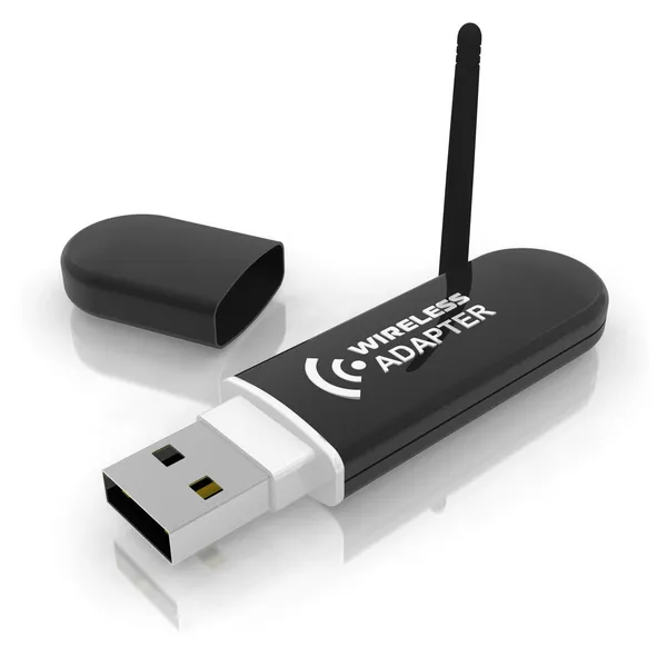 USB drahtloser Adapter — Stockfoto