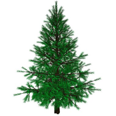 Bare Christmas tree clipart