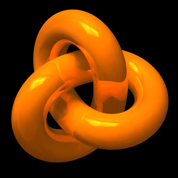 抽象橙色无限循环 — 图库照片