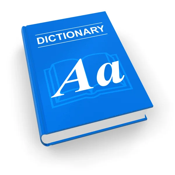Słownik niebieski — Zdjęcie stockowe
