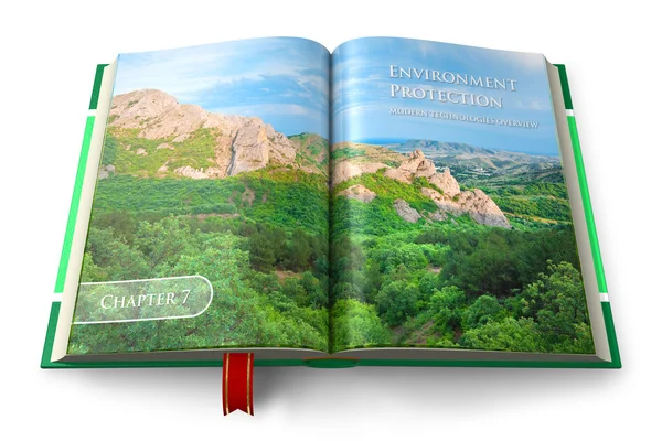 Milieu bescherming boek — Stockfoto