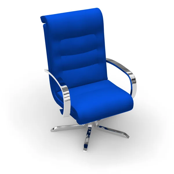 Stijlvolle bureaustoel stof blauw — Stockfoto