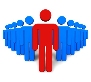 Success/leadership concept clipart