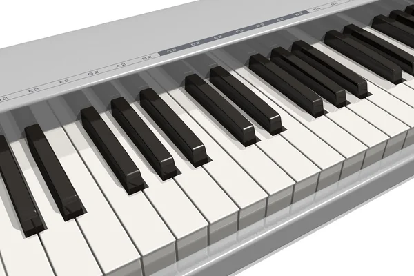 Клавиатура синтезатора — стоковое фото