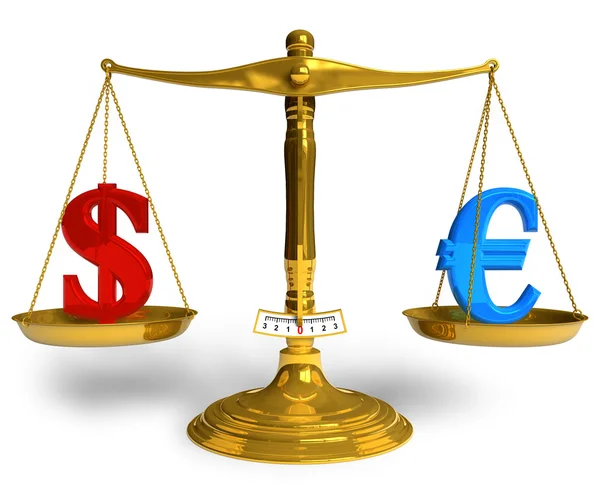 Dólar o euro ? — Foto de Stock