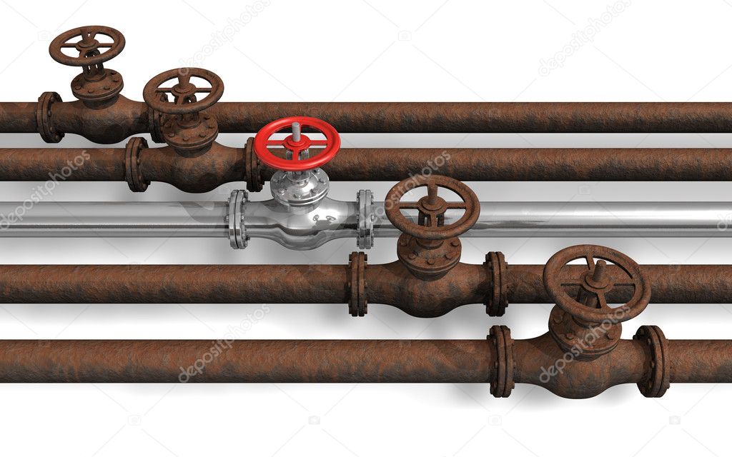 New pipeline within rusty ones