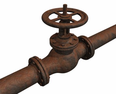 Rusted valve clipart