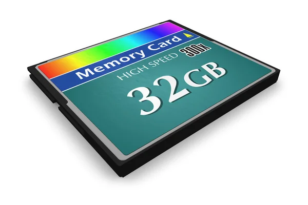 CompactFlash memory card — Stock Photo, Image
