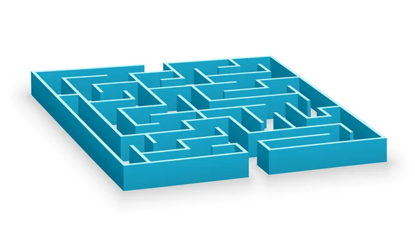 Labirinto azul — Fotografia de Stock