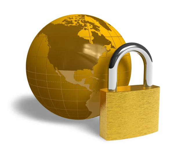 Global security concept — Stock Photo, Image