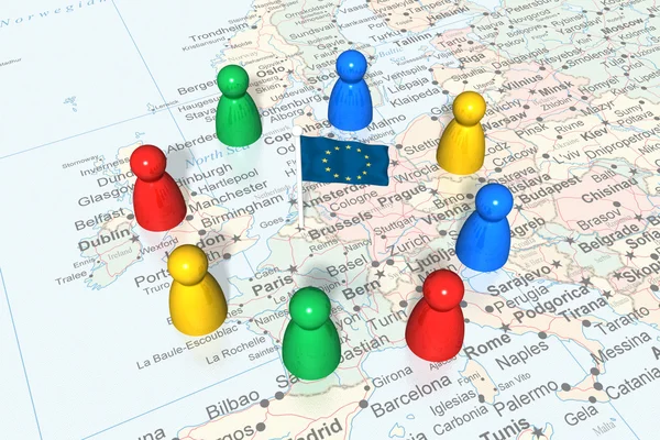 Europäisches politisches Veranstaltungskonzept — Stockfoto