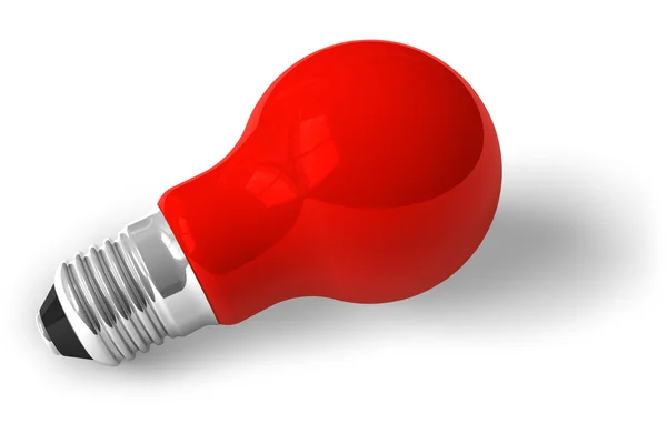 Enda röd lampa — Stockfoto