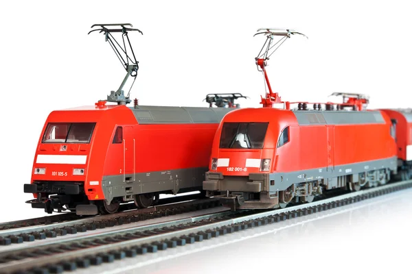 Miniatuur treinen — Stockfoto