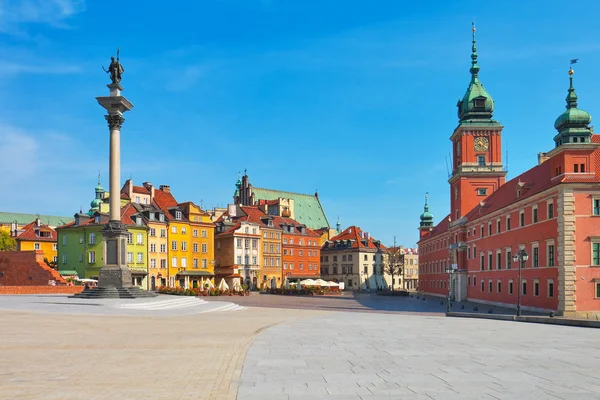 Praça do Castelo em Varsóvia, Polônia — Fotografia de Stock