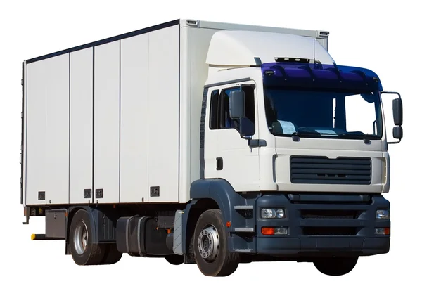 White delivery truck — Stock Photo, Image