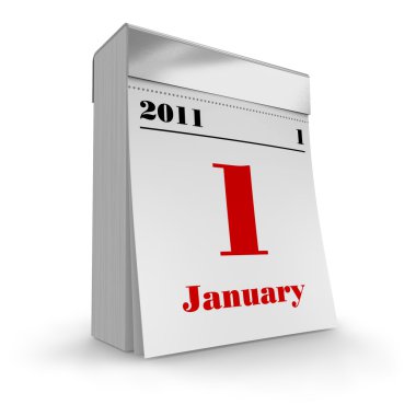 Tear-off calendar 2011 clipart