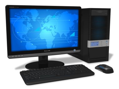 Desktop computer clipart